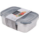 Excellente boîte de rangement pour articles ménagers 750 ml en acier inoxydable gris