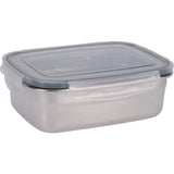 Excellente boîte de rangement pour articles ménagers 750 ml en acier inoxydable gris - afbeelding 2