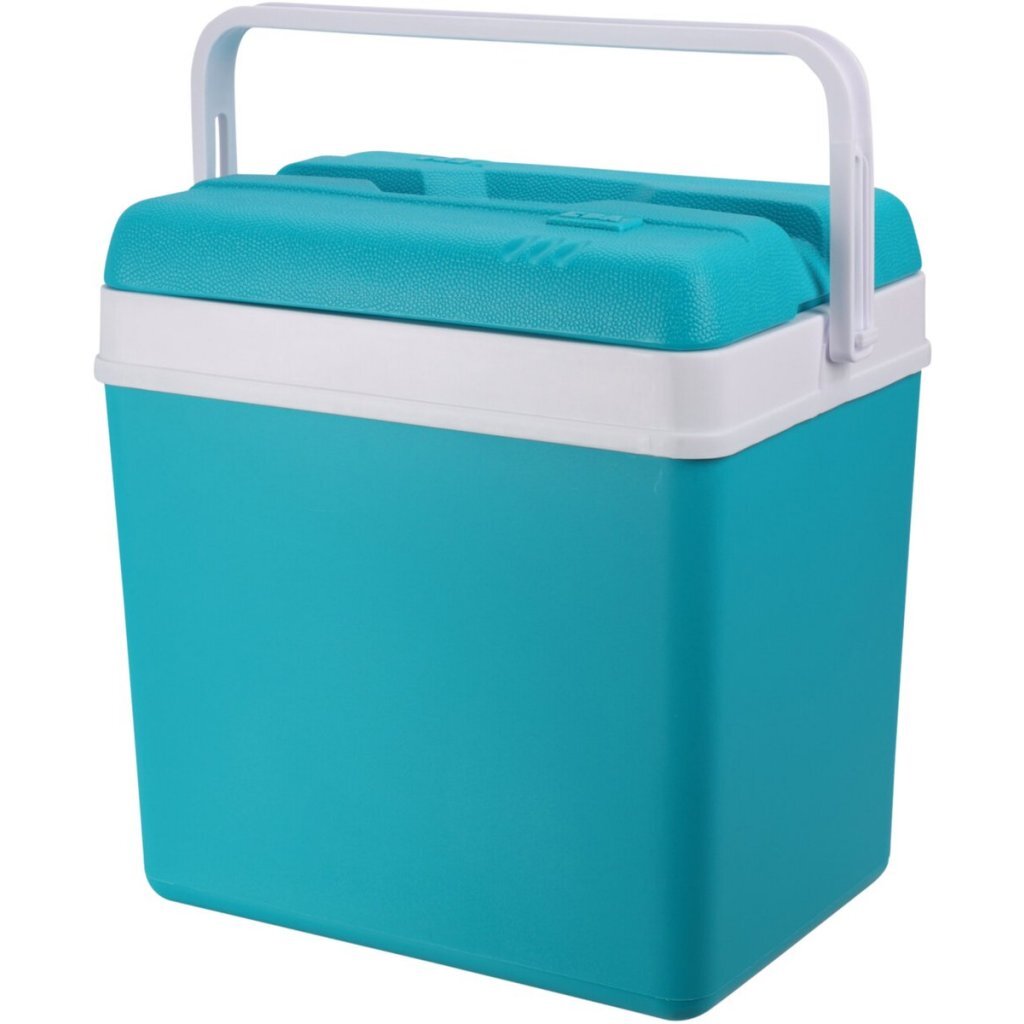 Excellente glacière pour articles ménagers 24l 24x34x32 cm blanc turquoise