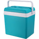 Excellente glacière pour articles ménagers 24l 24x34x32 cm blanc turquoise