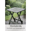Table de camping de jardin Pro 50x43x43 plastique vert sauge