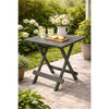 Table de camping de jardin Pro 50x43x43 plastique vert sauge