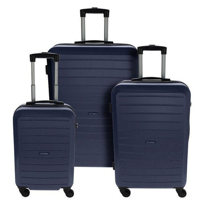 Autres marques set de valises proworld 50-60-70 cm bleu foncé