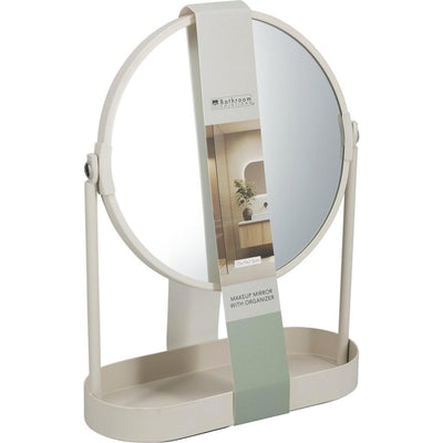Solutions de salle de bain miroir de maquillage avec organisateur assorti