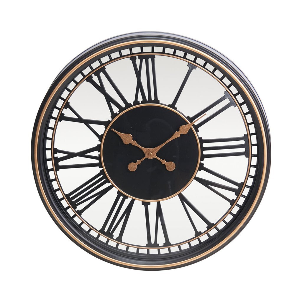 Autres marques horloge murale analogique 49,5 cm or noir