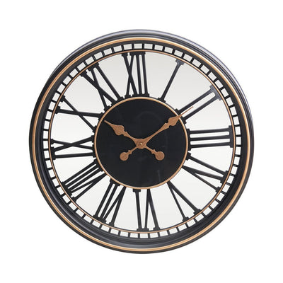 Autres marques horloge murale analogique 49,5 cm or noir