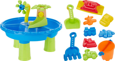 Excellente table de jeu de sable et d'eau pour articles ménagers avec accessoires