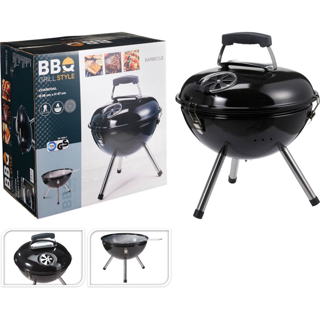 Autres marques barbecue style barbecue sphère 38x47 cm noir
