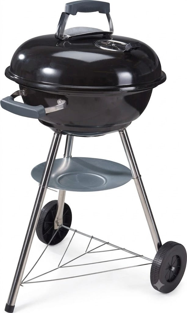 BBQ collection BBQ grill style bouilloire barbecue avec couvercle et roulettes barbecue au charbon de bois 45cm noir