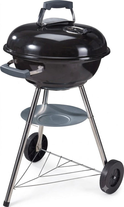 BBQ collection BBQ grill style bouilloire barbecue avec couvercle et roulettes barbecue au charbon de bois 45cm noir
