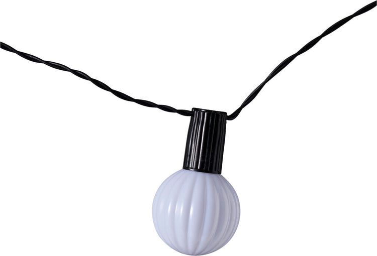 Guirlande lumineuse LED solaire de jardin Pro, 20 lampes blanc chaud, 5,7 mètres d'éclairage extérieur à énergie solaire