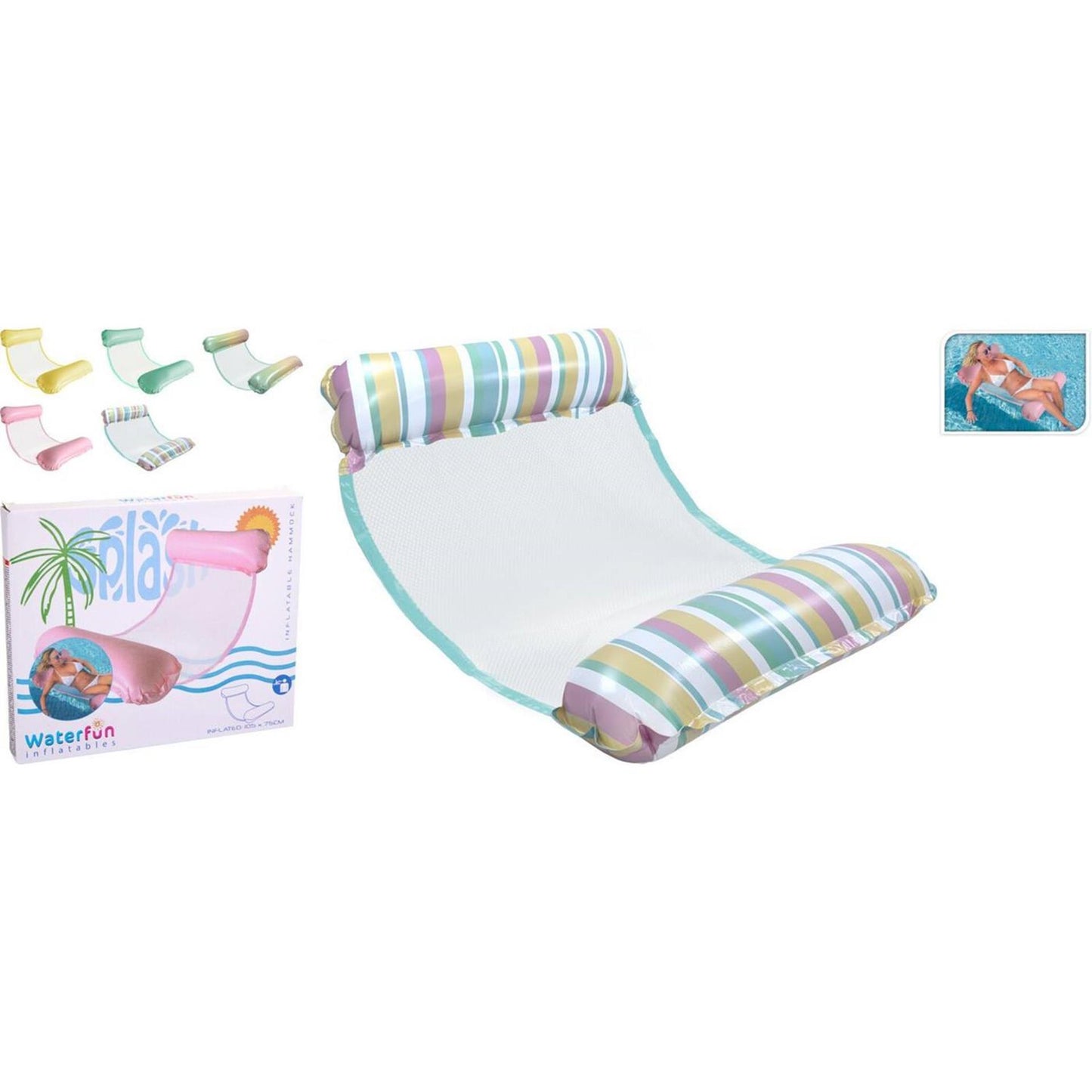 Tapis flottant gonflable ou hamac d'eau