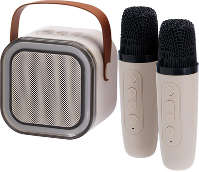 Ensemble karaoké sans fil avec haut-parleur et 2 microphones