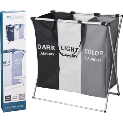 Solutions de salle de bain panier à linge 58x40x58 cm polyester