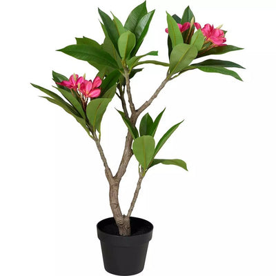 Autres marques plante artificielle plumeria 50x90 cm rose vert