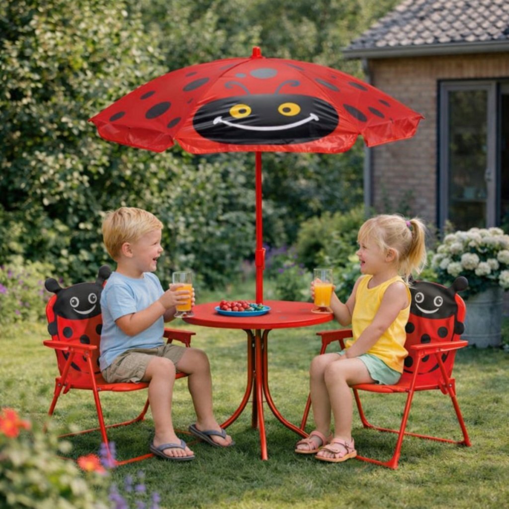 Pro garden ensemble de jardin pour enfants coccinelle rouge noir