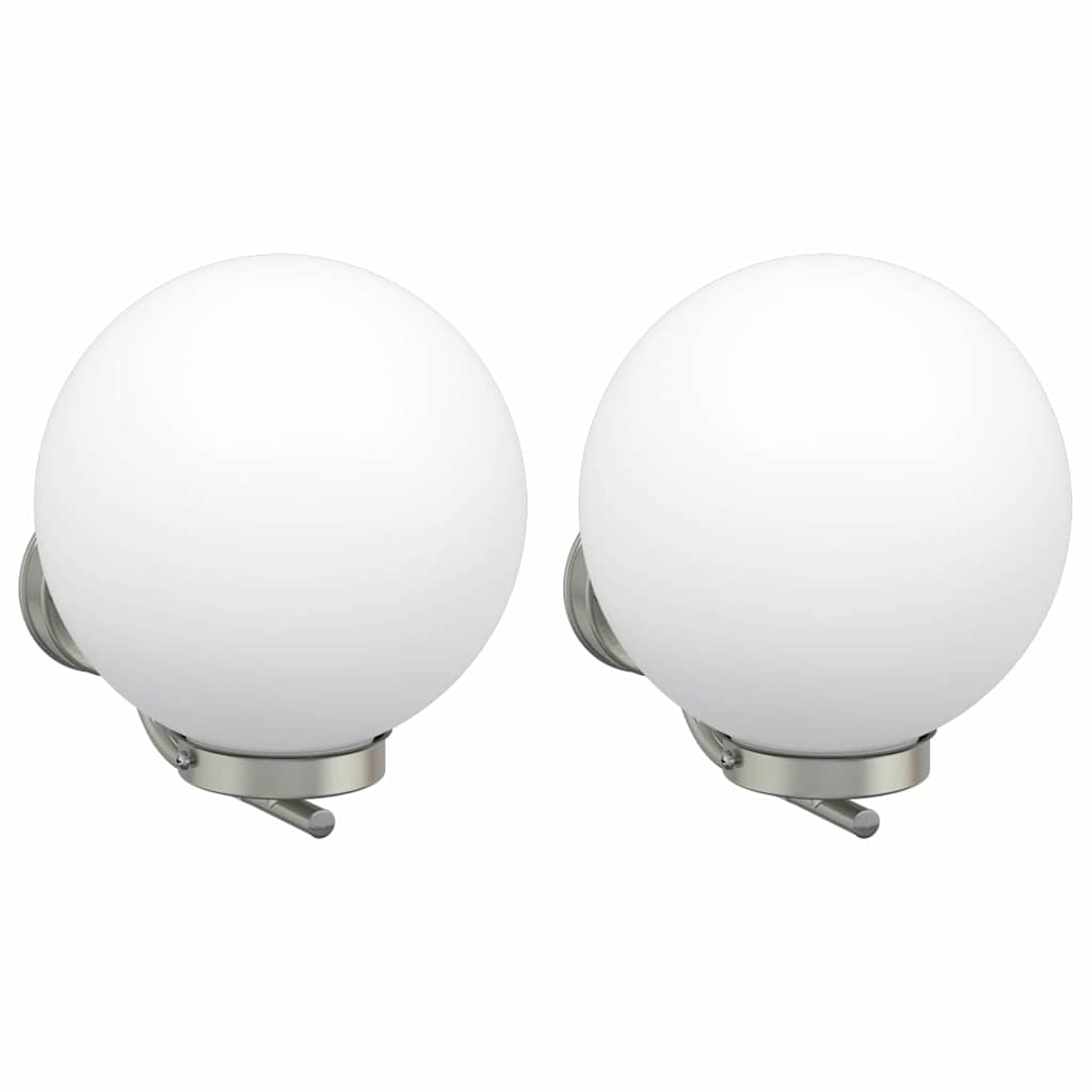 Vidaxx applique d'extérieur 2 pcs argent 29 x 25 x 33 cm