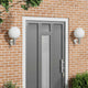 Vidaxx applique d'extérieur 2 pcs argent 28 x 25 x 38 cm