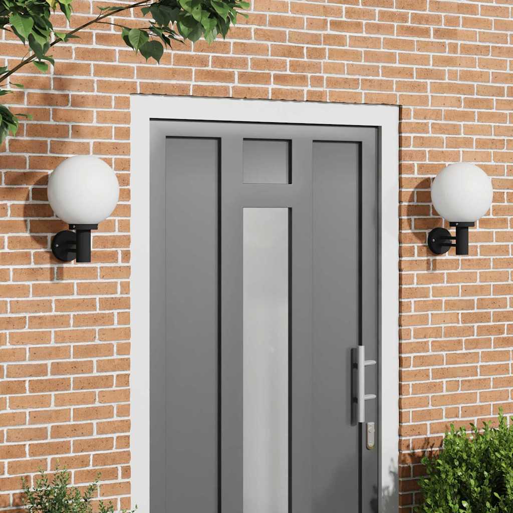 Vidaxx applique d'extérieur 2 pcs noir 28 x 25 x 38 cm