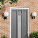Vidaxx applique d'extérieur 2 pcs noir 28 x 25 x 38 cm