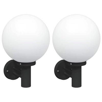 Vidaxx applique d'extérieur 2 pcs noir 28 x 25 x 38 cm