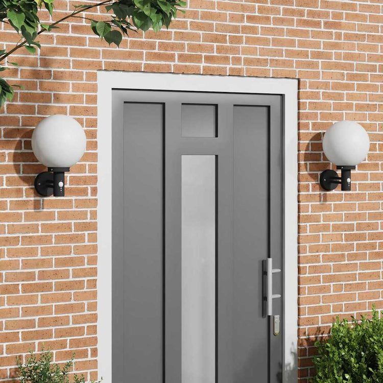 Vidaxx applique d'extérieur 2 pcs noir 28 x 25 x 38 cm