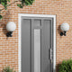 Vidaxx applique d'extérieur 2 pcs noir 28 x 25 x 38 cm