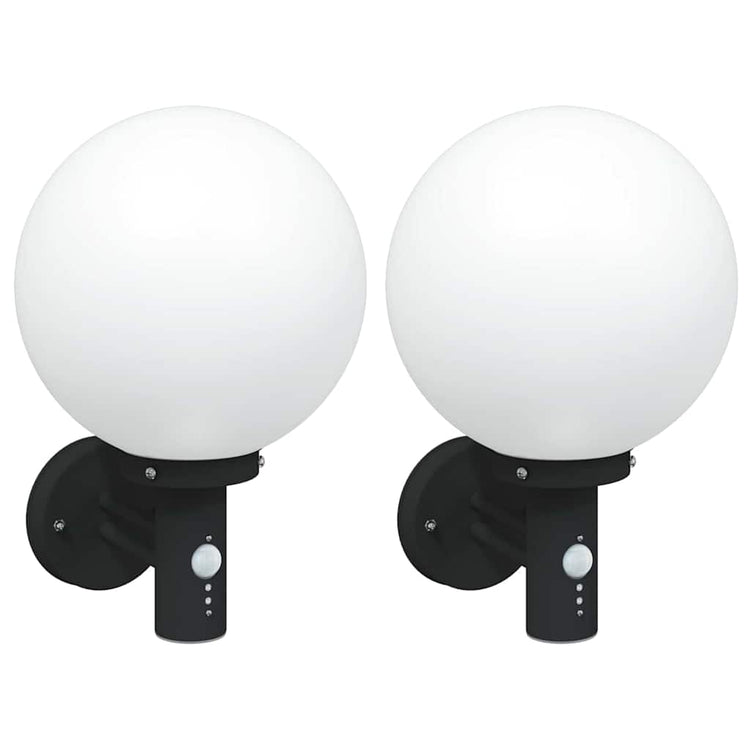 Vidaxx applique d'extérieur 2 pcs noir 28 x 25 x 38 cm