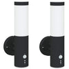 Vidaxx applique d'extérieur 2 pcs noir 15 x 7,5 x 33 cm