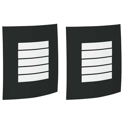 Vidaxx applique d'extérieur 2 pcs noir 23,5 x 9 x 26 cm