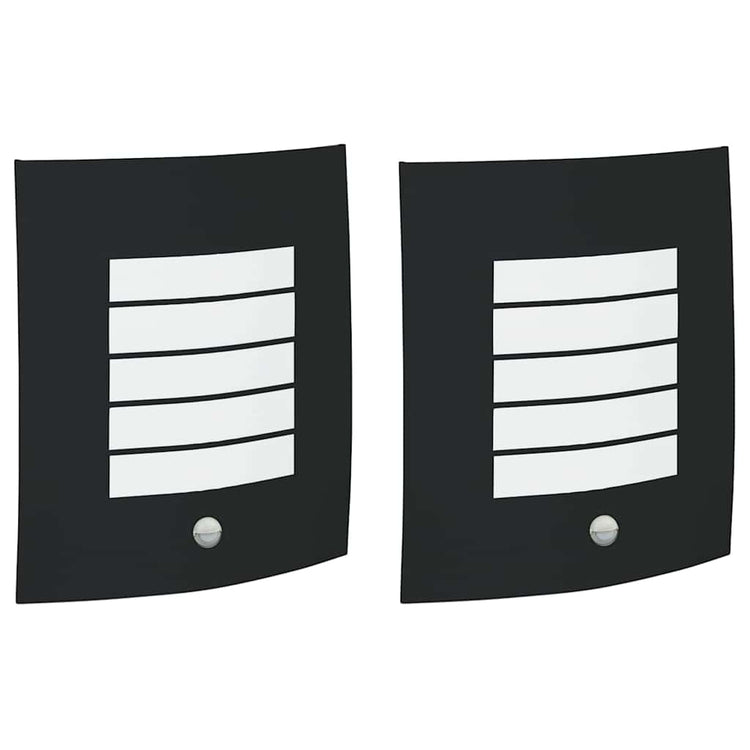 Vidaxx applique d'extérieur 2 pcs noir 23,5 x 9 x 26 cm