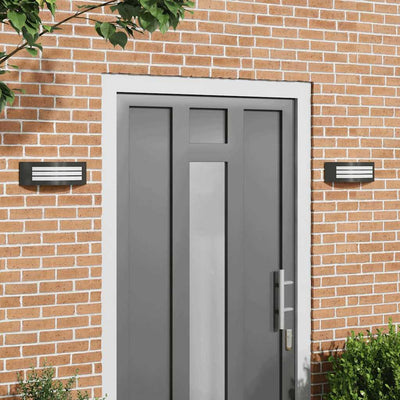 Vidaxx applique d'extérieur 2 pcs noir 32 x 10 x 10 cm