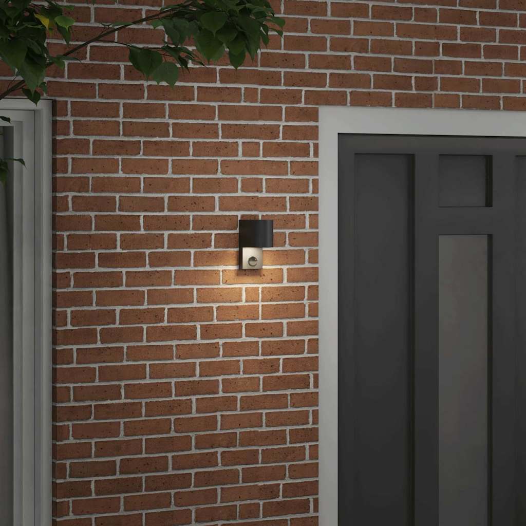Vidaxx applique d'extérieur noir 12 x 7 x 15 cm acier inoxydable