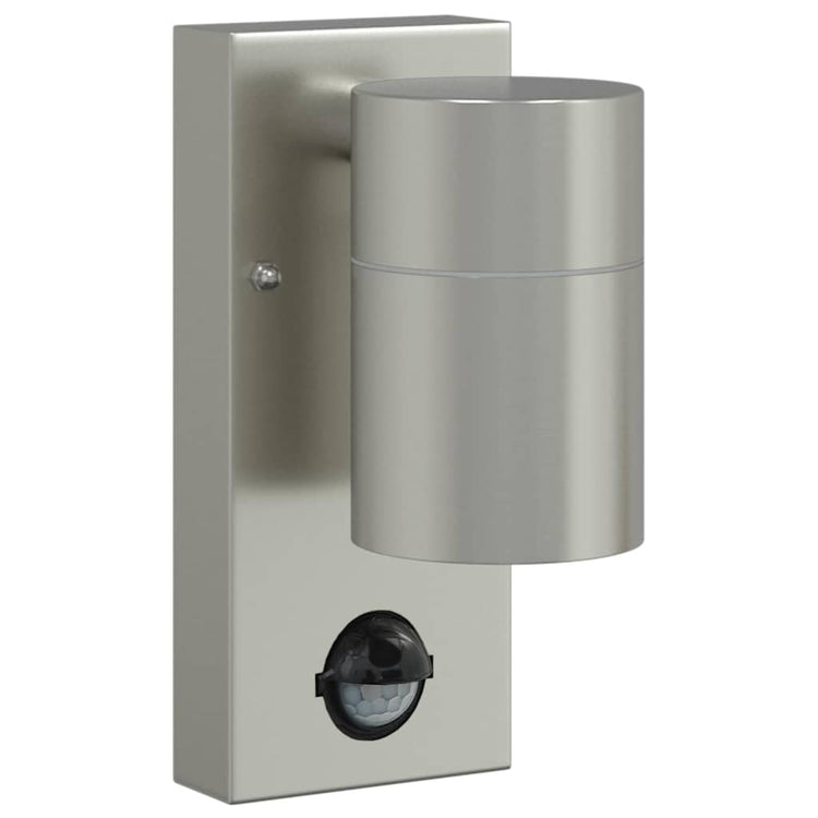Vidaxx applique d'extérieur argent 6,5 x 10,5 x 16 cm acier inoxydable et verre