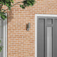 Vidaxx applique d'extérieur argent 7 x 10 x 22 cm acier inoxydable et verre