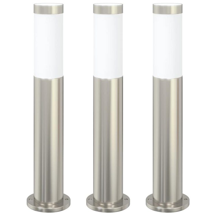Vidaxx borne lumineuse 3 pièces 50 cm acier inoxydable IP44