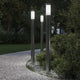 Vidaxx borne lumineuse 3 pièces 110 cm acier inoxydable IP44