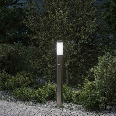 Vidaxx borne d'éclairage avec capteur 80 cm inox IP44