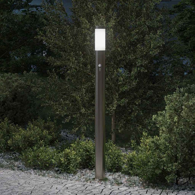 Vidaxx borne d'éclairage avec capteur 110 cm inox IP44