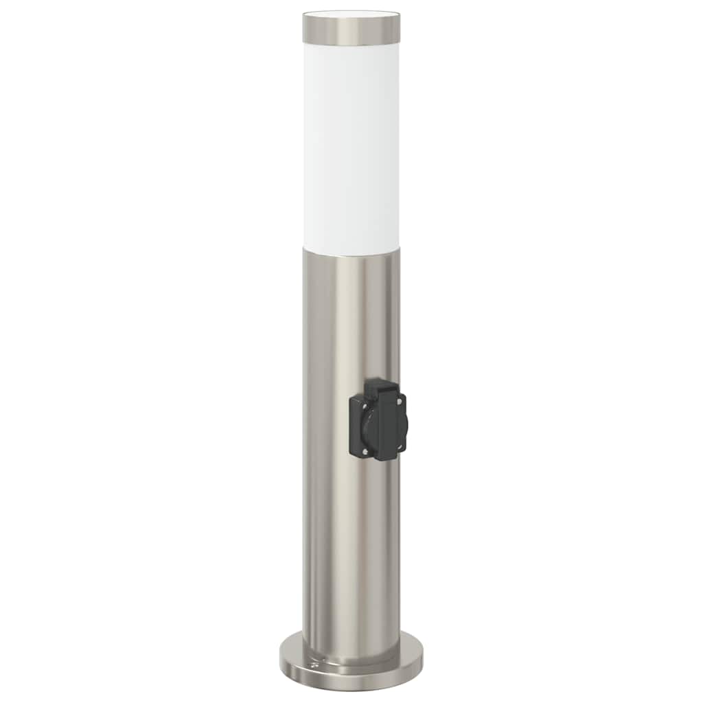 Vidaxl borne d'éclairage avec douille 50 cm inox IP44
