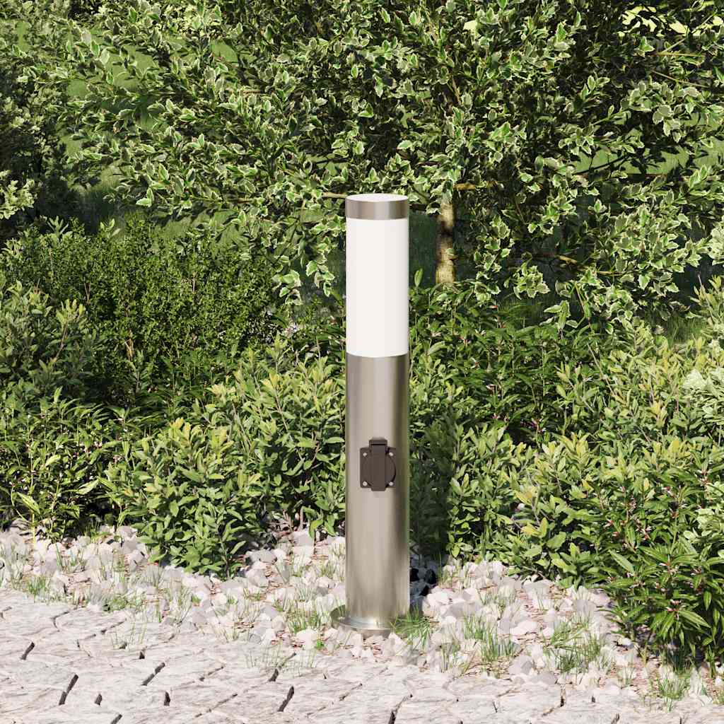 Vidaxl borne d'éclairage avec douille 50 cm inox IP44