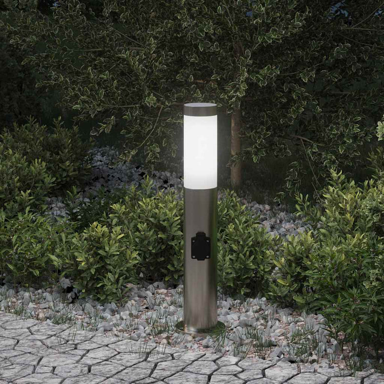 Vidaxl borne d'éclairage avec douille 50 cm inox IP44
