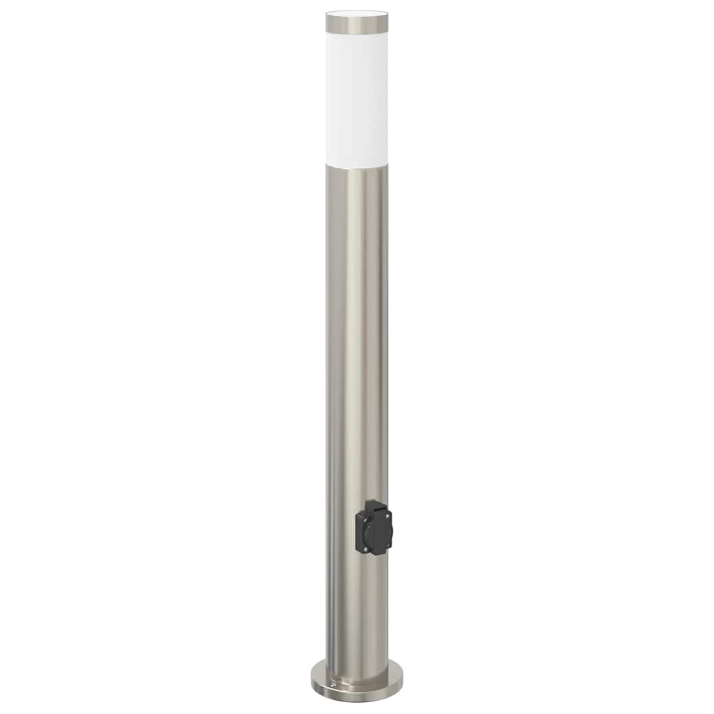 Vidaxl borne d'éclairage avec douille 80 cm inox IP44