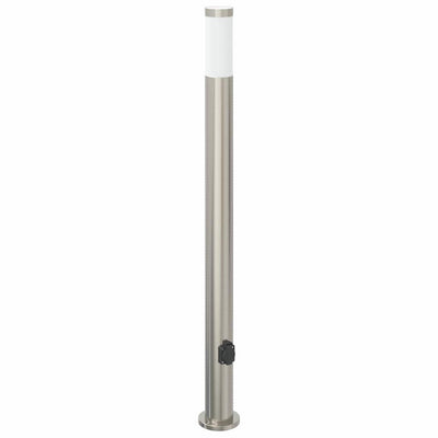 Vidaxl borne d'éclairage avec douille 110 cm inox IP44