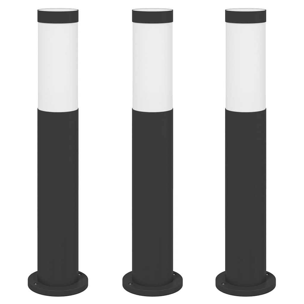 Vidaxx borne lumineuse 3 pièces 50 cm acier inoxydable IP44