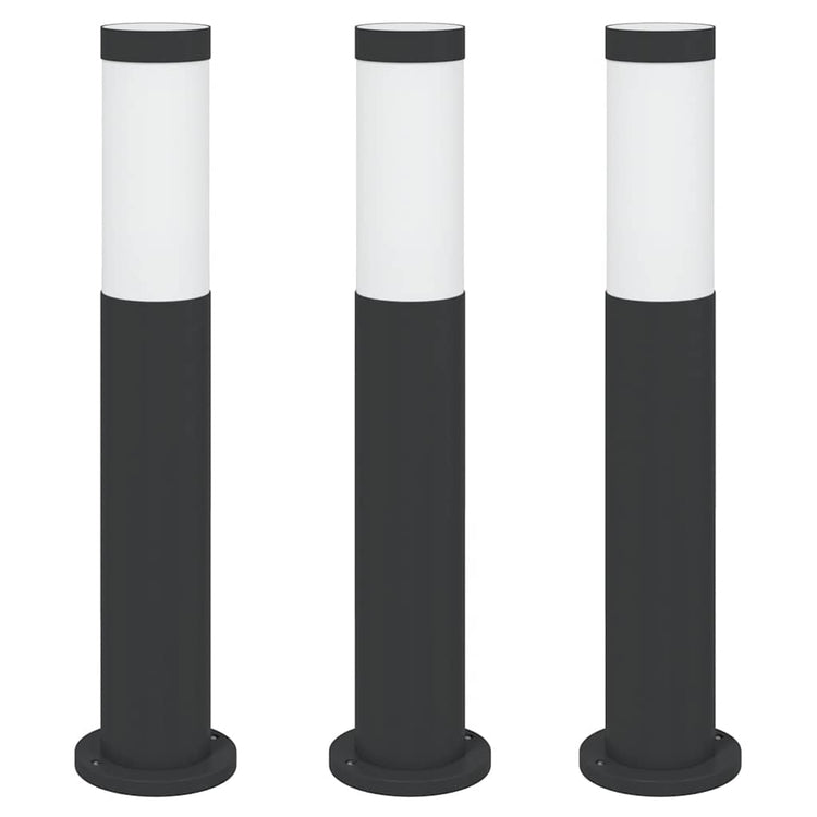 Vidaxx borne lumineuse 3 pièces 50 cm acier inoxydable IP44