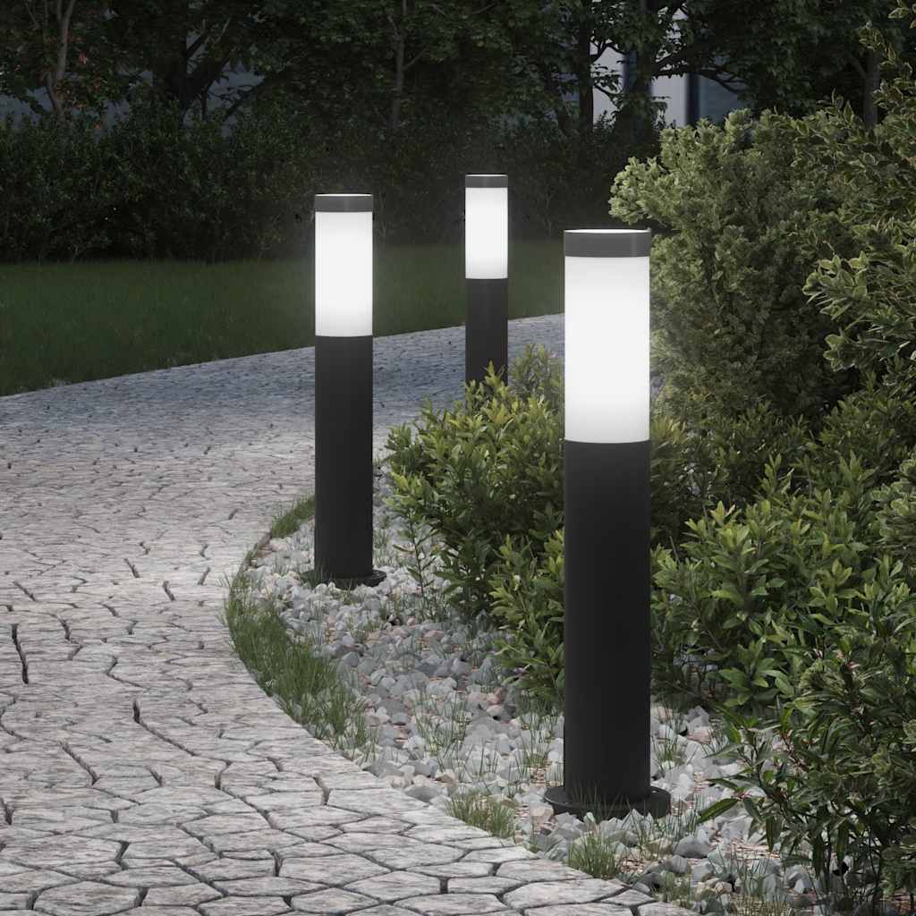 Vidaxx borne lumineuse 3 pièces 50 cm acier inoxydable IP44