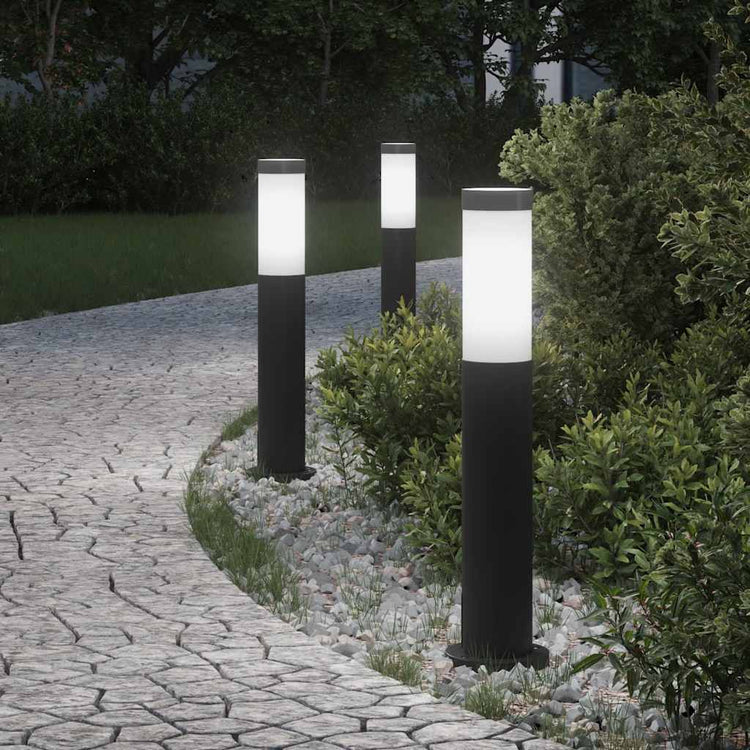 Vidaxx borne lumineuse 3 pièces 50 cm acier inoxydable IP44