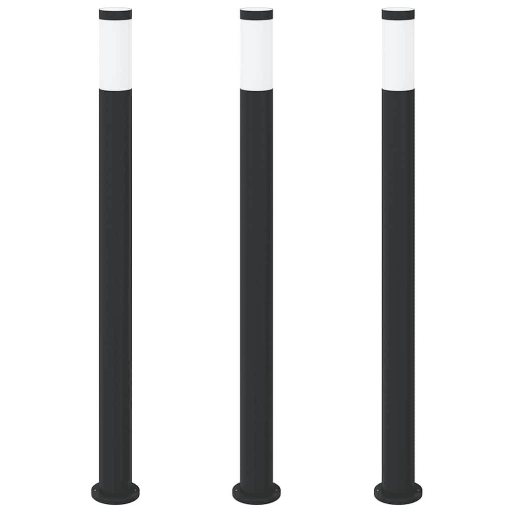 Vidaxx borne lumineuse 3 pièces 110 cm acier inoxydable IP44