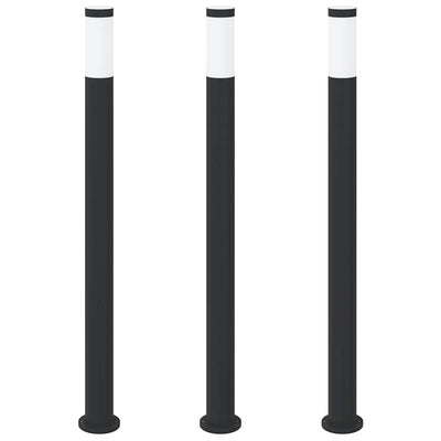 Vidaxx borne lumineuse 3 pièces 110 cm acier inoxydable IP44